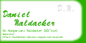 daniel maldacker business card